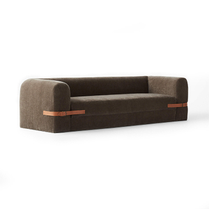 SoBe-0018, Belt Buckle Folding sofa bed, Engineering Solid Wood Frame & High density Sponge
