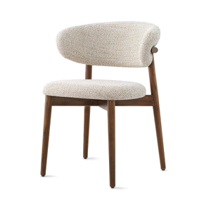 Chai-0024, Wingback dining chair, Solid wood frame and high density sponge