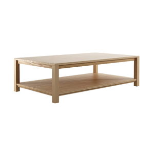 CoTa-0006, Modern Classic Solid Coffee Table, Solid wood frame and E1 plywood with natural solid wood veneer finish